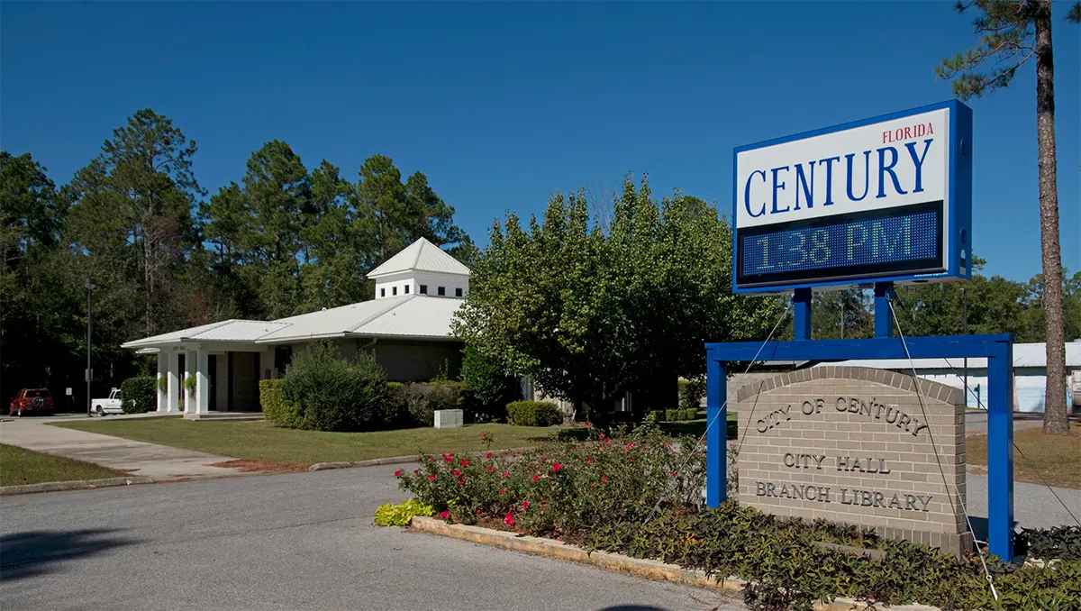 City Hall Sign | Air Conditioning Repair in Century | Emerald Coast Air Conditioning and Heating | AirConditioningRepairPensacola.com