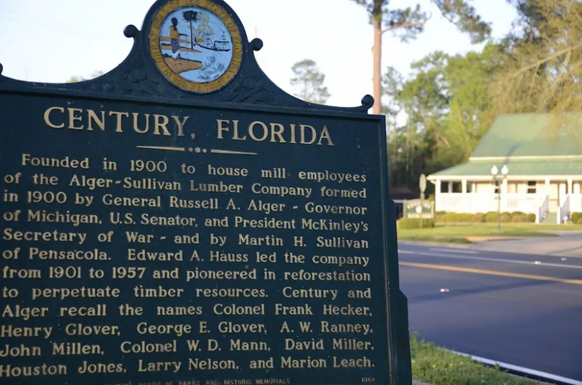Town Founded Information Sign | Furnace Repair in Century | Emerald Coast Air Conditioning and Heating | AirConditioningRepairPensacola.com