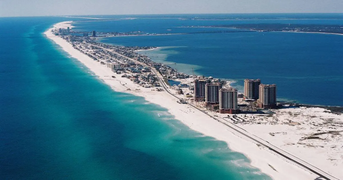 Skyview of the Condos and Town | Furnace Repair in Pensacola Beach | Emerald Coast Air Conditioning and Heating | AirConditioningRepairPensacola.com