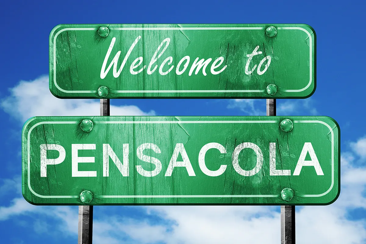 Welcome to Pensacola Road Sign | Air Conditioning Repair in Pensacola | Emerald Coast Air Conditioning and Heating | AirConditioningRepairPensacola.com